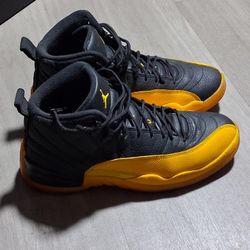 Air Jordan Retro 12 Black/university Gold-black