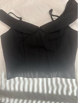 Black off the shoulder crop top ONE DAY SALE