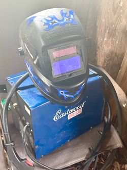 Eastwood mig wire feed welder and welding mask