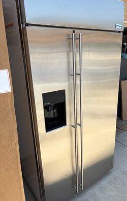 42" GE Monogram Built-In Side-by-Side Refrigerator (ZISS420DRBS) - Clean & Tested!