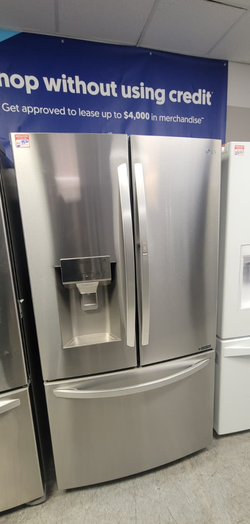 LG French Door Fridge – Stainless, Ice/Water, Clean