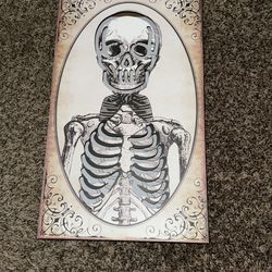 Light Up Skeleton Portrait Halloween Decoration