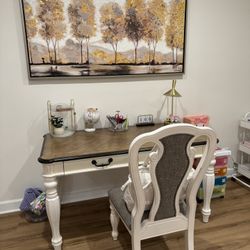 Office table and chair