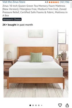 Queens mattress 10 inch memory foam