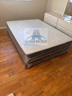 Queen mattress regular set with box spring ( 2pc brand new) NEW KING-QUEEN-FULL-TWIN SIZE SETS MATTRESS AND BOX SPRING 