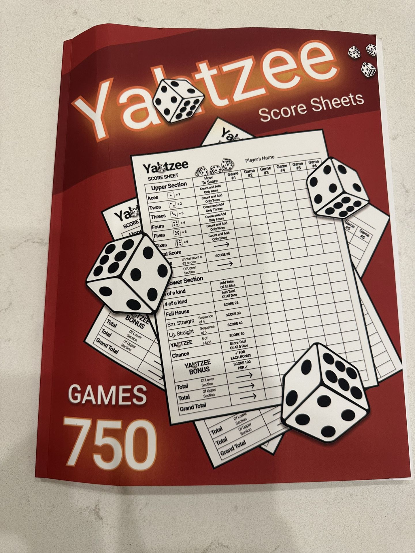 YATZEE Score Keeper