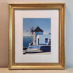 Quiet Mill By Igor Medvedev - Signed & Numbered Serigraph 102/350 - Santorini