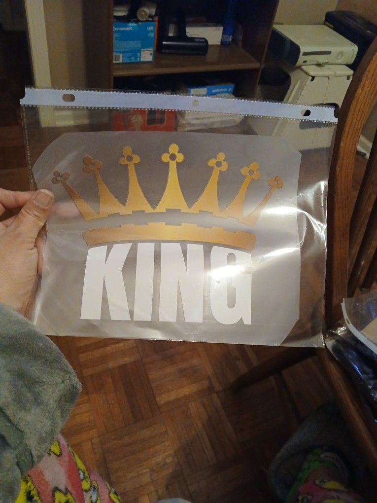 Mens King Iron On