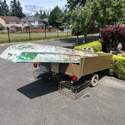 12’ Aluminum Boat, 8’ Trailer , 3 Crap Pots 