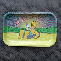 Homer Simpson Rolling Tray / Tin by Backwoods