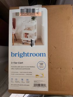 Brightroom 3-Tier Rolling Storage Cart – NEW IN BOX