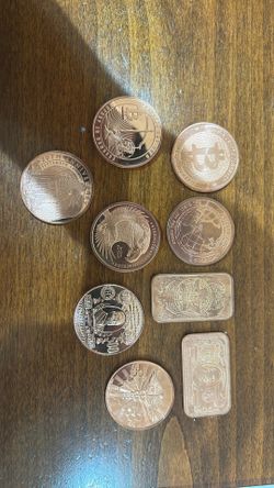 1oz Copper Rounds And Bars