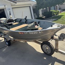 Valco 12 Foot Aluminum Fishing Boat 