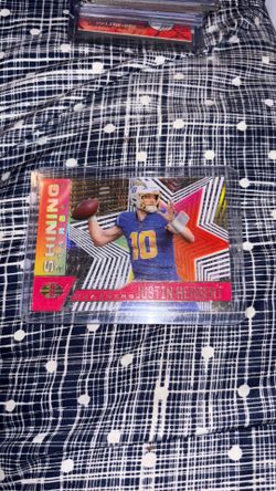 Justin Herbert chargers 2021 shining stars panini illusions