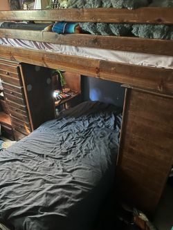 Sedona Wood, bunk bed, size twin