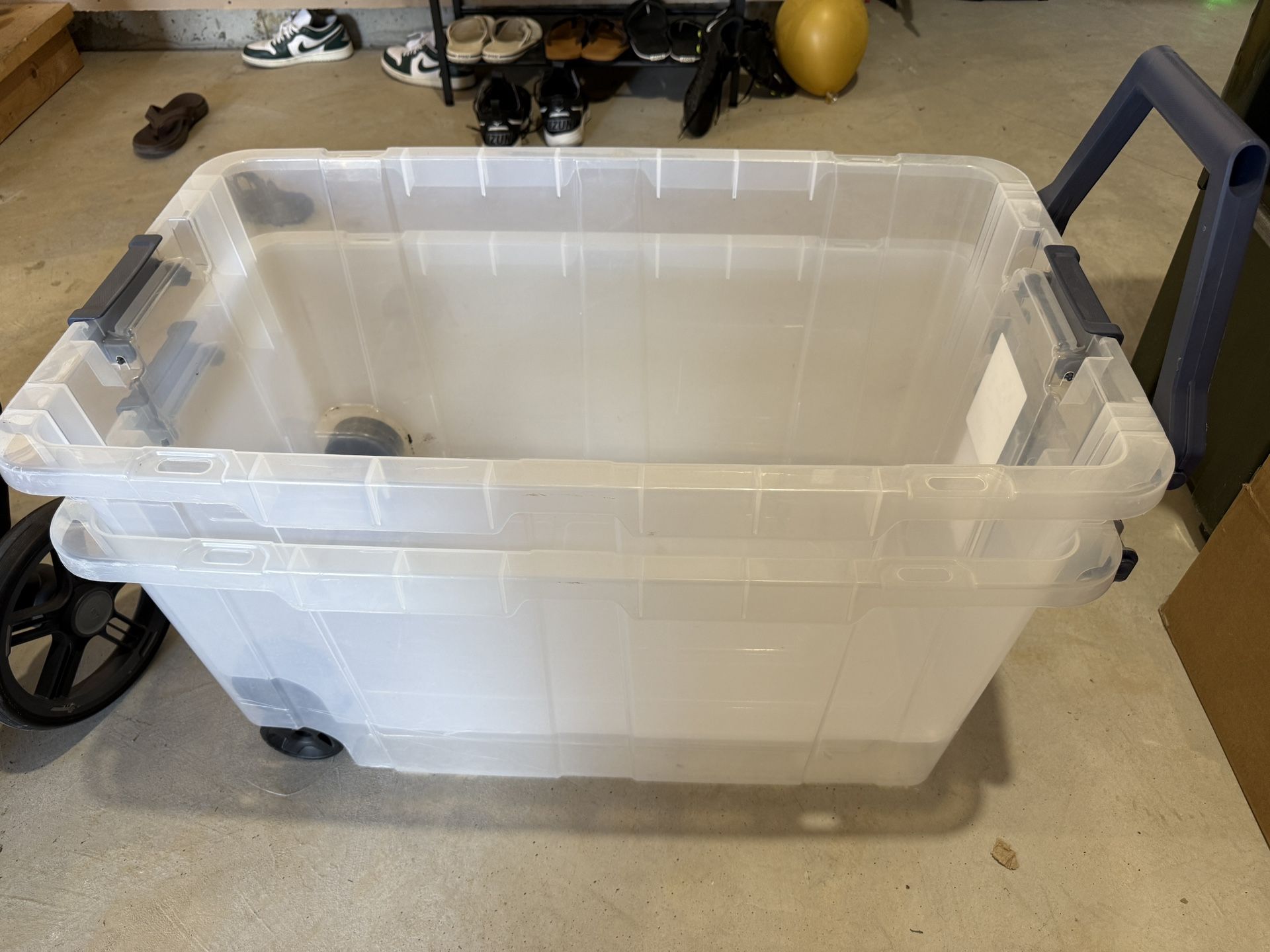 2 Large Plastic Bins