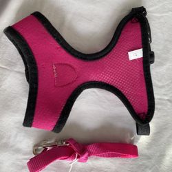 Pink Pet Harness and Leash