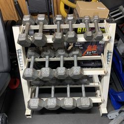 Dumbbell Set With Rack 