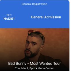 Bad Bunny Concert Tickets