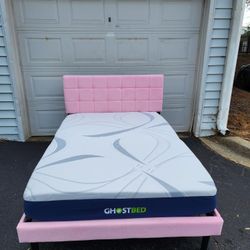 Bed Full Size Pink And Mattress 