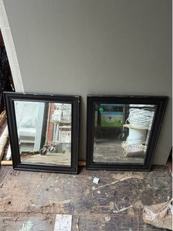 Get a $180 Retail Value for Just $10 – Set of 2 Premium Black Beveled Wall Mirrors (Liquidation Deal!)