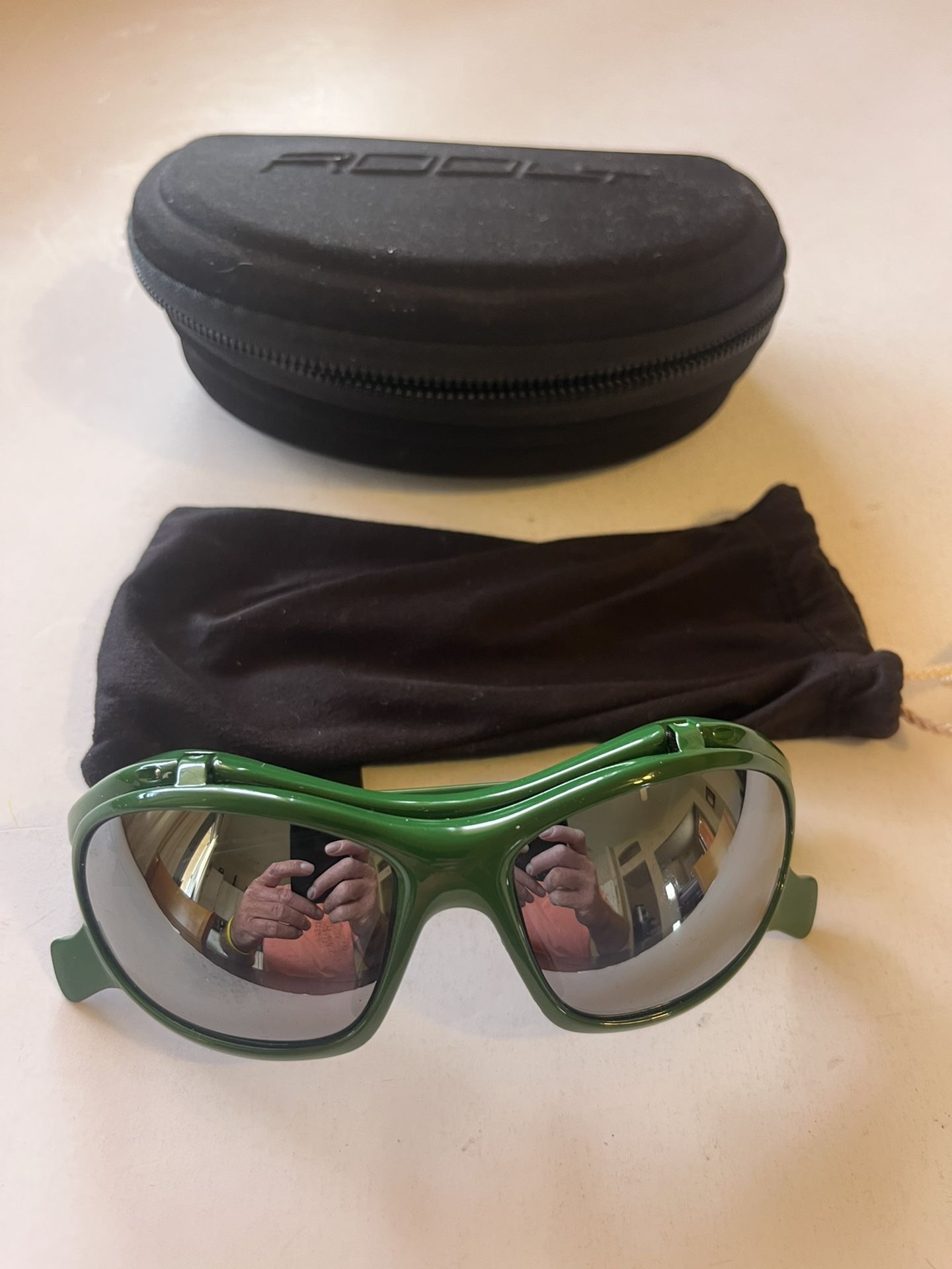 Flip-Down Baseball Sunglasses, Rooly, Great Condition