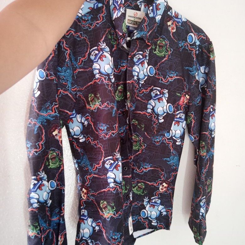 New Ghost Buster Shirt Size Small Fit 14/16