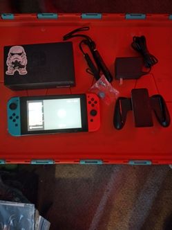 Nintendo Switch HAC-001(-01) Console Red/Blue Joy-Con Dock