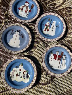 Christmas Dessert Plates