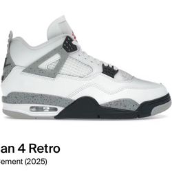 Jordan 4 White Cement 2025