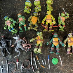Teenage Mutant Ninja Turtles Figurine Lot 