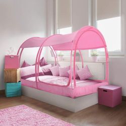 ***USED*** Alvantor Pop Up Mosquito Net Bed Tent - PINK FULL