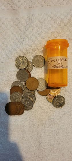 Singapore and Japan Foreign Coin Lot