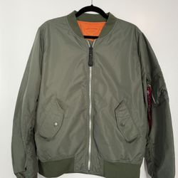 Alpha Industries MA-1 Heritage Bomber Jacket Size L | Like New