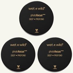 3 Pieces Of Wet n wild PHOTO FOCUS LOOSE SETTING POWDER-DEEP