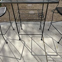 Bar Height Metal Table And Chairs