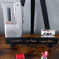 GE Microcassette AVR 3-5377A Fast Playback Auto Voice Recorder Handheld + Tape