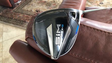 TaylorMade Sim Max-D Driver RH 9 Degrees Helium 5 Graphite Stiff Shaft Jumbo golf Pride grip
