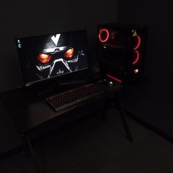 Gaming PC Setup i7-9700F / GTX 1070 / 16GB RAM + Monitor & Accessories