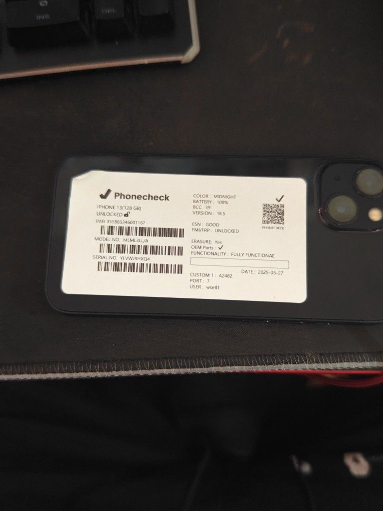 iPhone 13 Midnight 128GB
