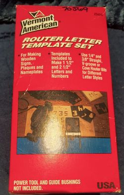 Router Letter Template Set, New