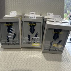 Car Charging Kit Tipo C And iPhone Lot 10 