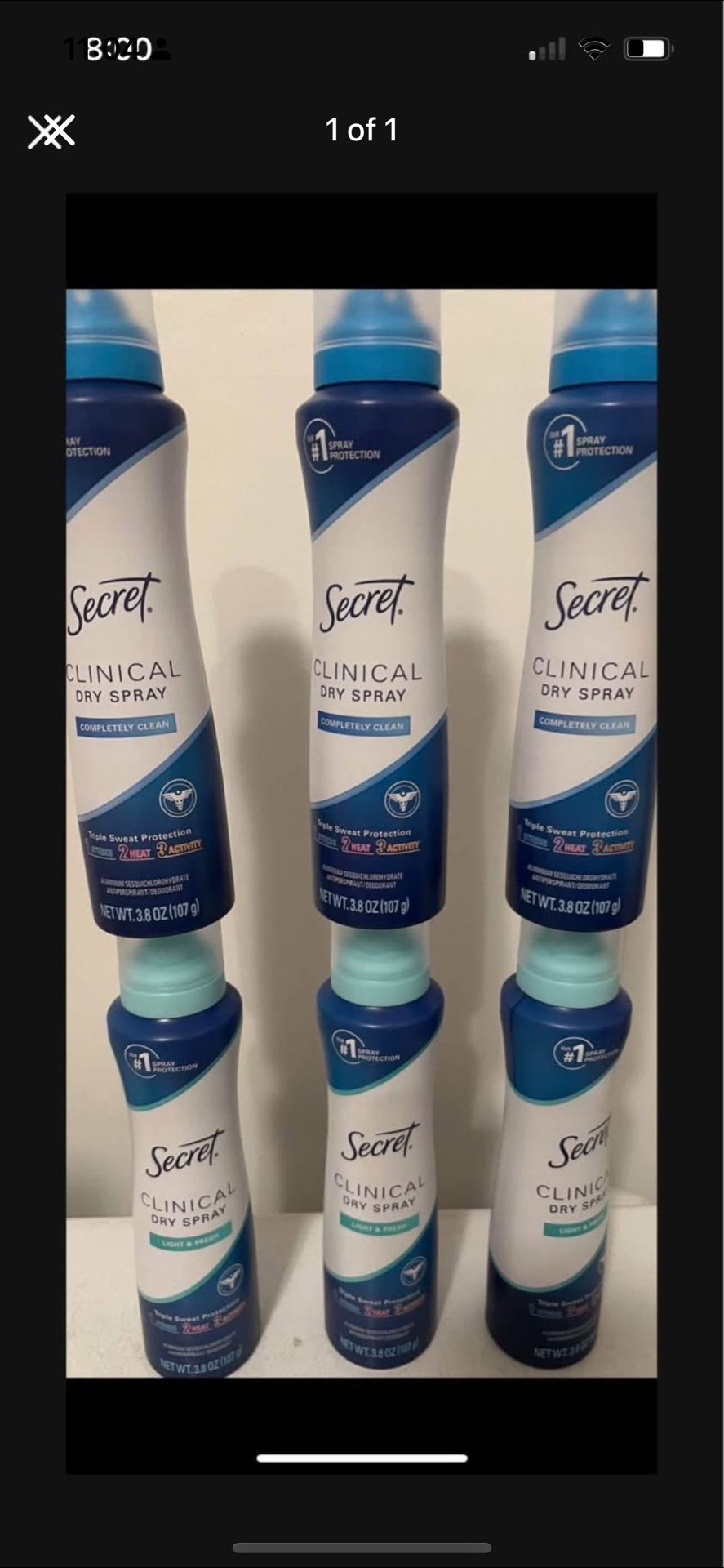 Secret Clinical Deodorant $5 Each