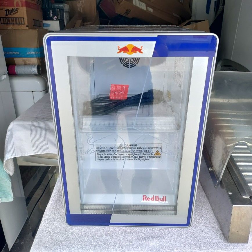 brand new and like new Red Bull and Rockstar mini coolers