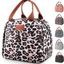 EASYFUN Lunch Bag for Women & Men, Adult Insulated Leakproof Lunch Box Bags with Large Capacity, Cooler Tote Bag for Work/Travel/Office/Outdoor (Panth