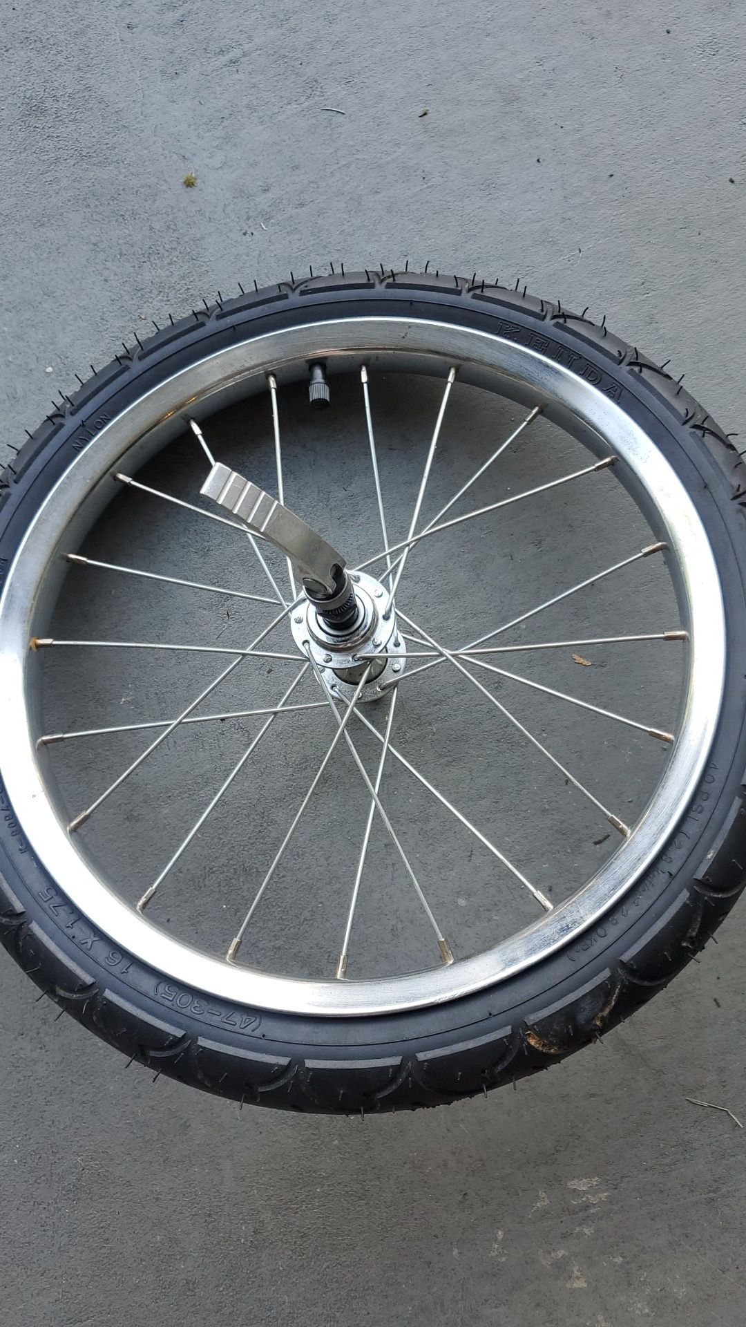 16" bike wheel running stroller wheel bike trailer wheel 16x1.75