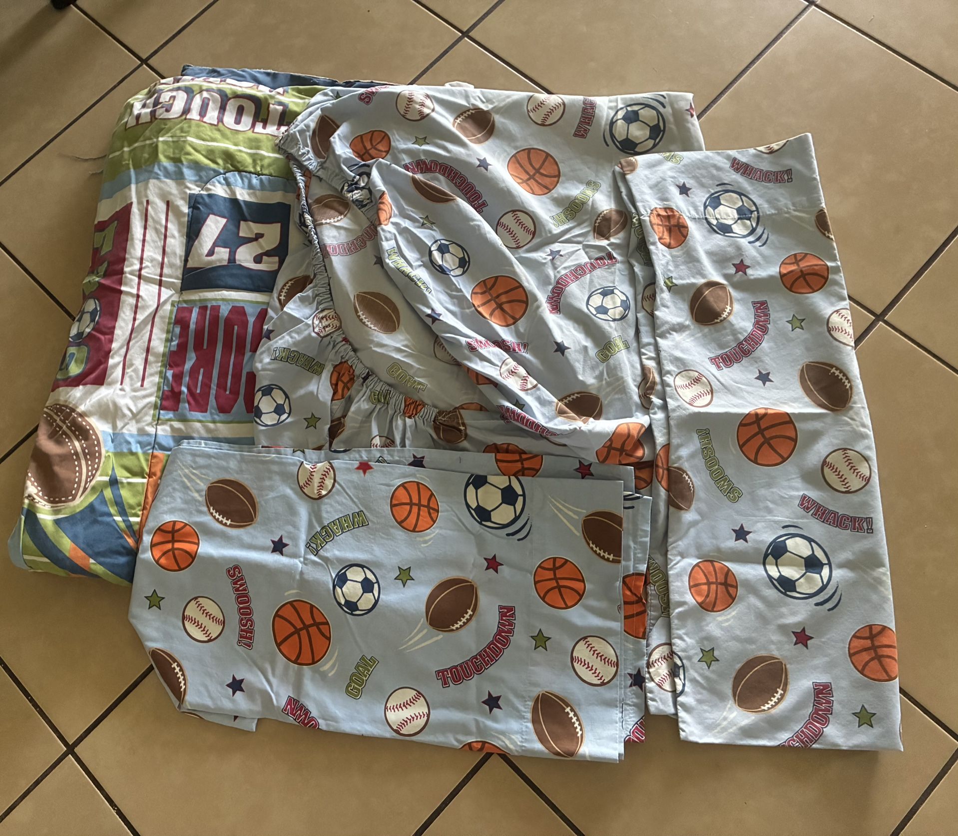 Crib/Toddler Bed Sports Bed set 