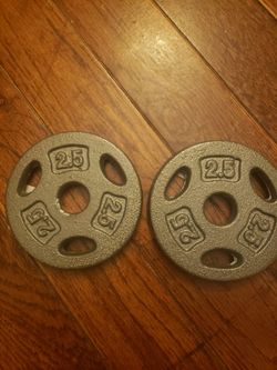 Two 2.5lb weights brand new never used
