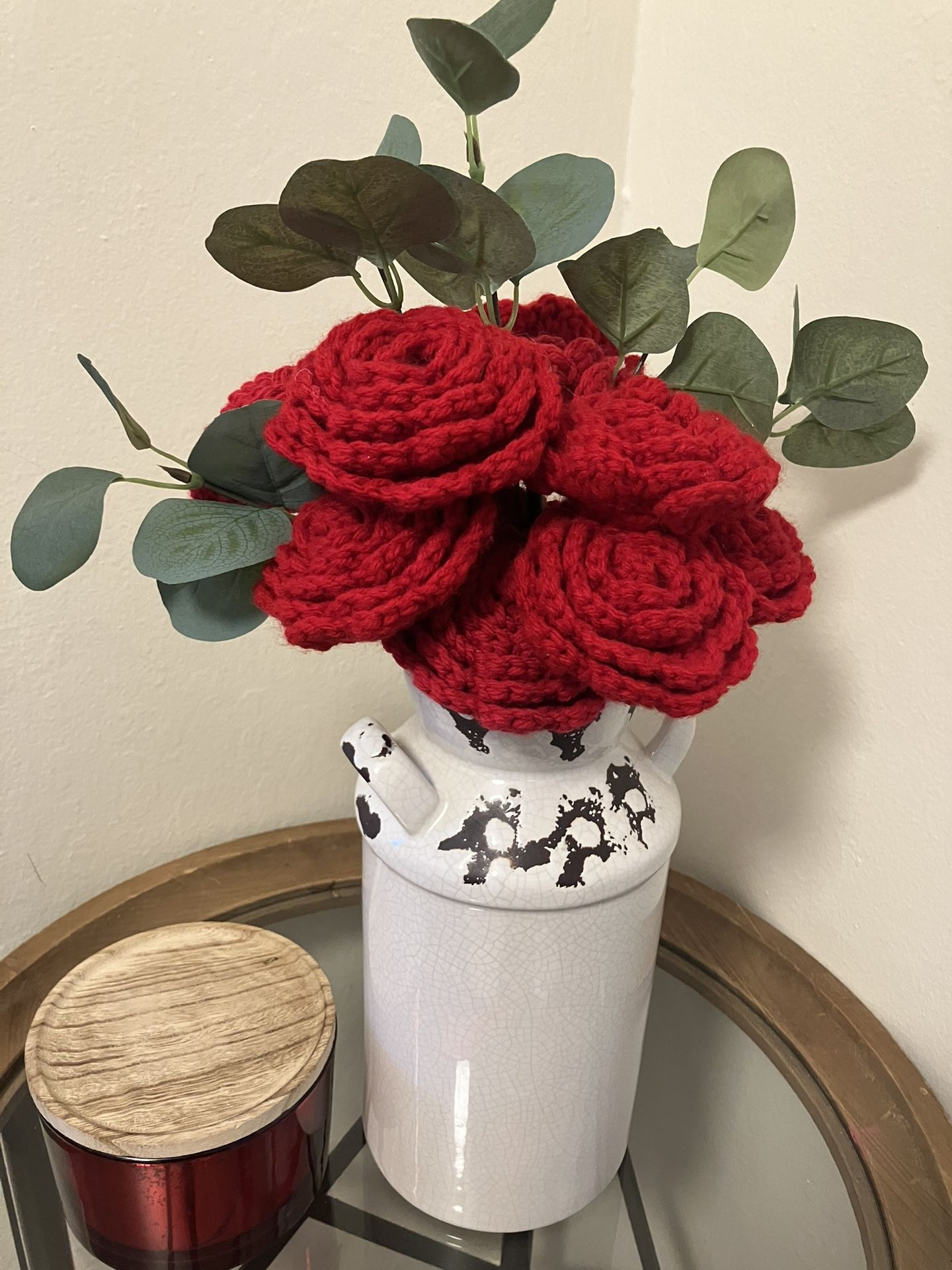 Flower Vase / Crochet Bouquet