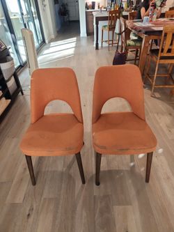 Set of 2 Mid-Century Modern Dining Chairs